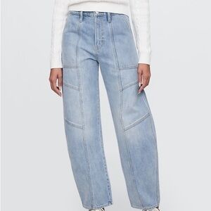 GAP Light Blue Wide-Leg Panel Jeans for Women